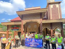 Semarak HUT Lantas Bhayangkara ke-71, Satlantas Polres Tulang Bawang Tebar Kepedulian dan Edukasi
